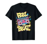 Feel The Beat! - Hip Hop Beatbox Boombox Vintage T-Shirt