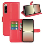 Sony Xperia 5 Iv      Pu Wallet Case    [Red]