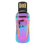 USB-muistitikku Cool Sports Car Shape Plug and Play Mini Metal USB2.0 Flash Drive USB Memory Stick PC Kannettava Auto Värikäs 32GB