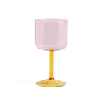 HAY - Tint Wine Glass Set of 2 - Pink and Yellow - Vinglass - Rosa,Gul