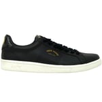 Fred Perry Mens B1271 102 Black Leather Trainers - Size UK 5