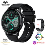 Montre Connectée Amoled Full Touch Pour Hommes Et Femmes,Appel Bluetooth,Fitness,Étanche Ip68,Horloge Et Boîte,Android Et Ios,2023 - Type Sa-Alpha-1 S Black A