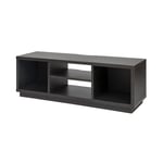 Iris Ohyama, Meuble TV, Support télévision pour ecran jusqu'à 55 pouces, 4 Etagères, Sortie-câbles, Pieds ajustables, Chambre, Salon - TV Cabinet Standard OTS-125S - Chêne noir