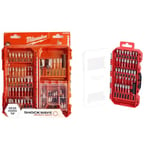 Milwaukee Shockwave 4932492008 Impact Duty Bit Set (TX, PZ, PH, HEX, TXBO, Accessories for Impact Wrenches and Screwdrivers) 75-Piece & 4932492009 Shockwave Bit Set 38-teilig Neue Box, Variety Pack