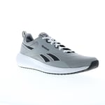 Reebok Lite Plus 4 Mens Gray Canvas Lace Up Athletic Running Shoes