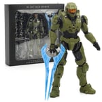 Halo Infinite Master Chief Mjolnir Mk VI 1/12 Skala 17,5 cm 6 tum Actionfigur Re:edit Gen.3 117 Ko's 1000 Modelldocka Leksaker Master Chief with box