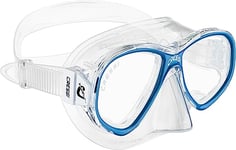 Cressi Perla Jr Mask Masque de plongée en Verre séparé Unisex-Youth, Transparent/Bleu, Une Taille