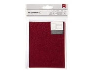 American Crafts Papier Cartes et enveloppes A2 (4.375-inch x 14,6 cm) 8/Pkg-Scarlet Paillettes