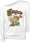 The Flintstones Pebbles and Bambam Long-sleeve Shirt white