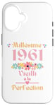 Coque pour iPhone 16 64 ans femme 1961 idée cadeau anniversaire drôle humour mam