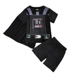 Darth Vader Kläder Kortärmad Skjorta Shorts Cape Set Barn Pojkar Darth Vader 4-5 Years = EU 98-110