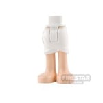 LEGO Elves Mini Figure Legs - White Skirt, with Bare Feet