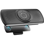 Kit Mains Libres pour Voiture Bluetooth 5.0 Haut-Parleur Micro Intégré avec Clip Support du GPS, iOS Siri&Assistant Google