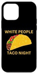 Coque pour iPhone 12 mini Drôle White People Taco Night