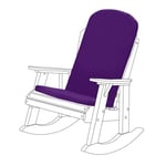 Gardenista Coussin de chaise de jardin extérieur pliable, coussin de chaise résistant à l'eau pour chaises Adirondack, Violet