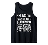 5 string bass guitar Funny Bassist Musician Tank Top