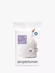 simplehuman Bin Liners, Size N, Pack of 20