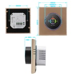 As PA Wireless Fidelity Smart Thermostat Temperature Controller Button Control