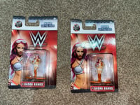 2 x Jada Toys - Metal Die Cast Figures WWE Nano Metalfigs - Sasha Banks Bundle