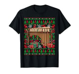 Music Lover Xmas Lights Ugly Musical Marimba Christmas T-Shirt