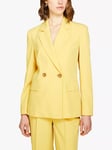 SISLEY Stretch Viscose Blend Gabardine Blazer, Yellow