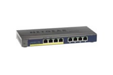 NETGEAR GS108PP - switch - 8 portar - rackmonterbar