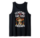 Feasting With Fur-Ever Friends, Dog Design, Friendsgiving Tank Top