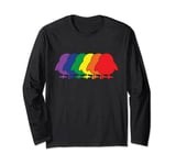 Star Wars Porg Silhouettes Rainbow Long Sleeve T-Shirt