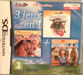 3 Jeux En 1 : Mon Haras / L'academie Des Animaux / Mon Cheval Western Nintendo Ds