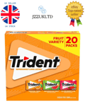 Trident Fruit Variety Pack Sugar Free Gum, 20 Packs - UK SELLER