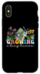 iPhone X/XS Floral Funny New Pregnancy Growing A Tiny Human Flowers Case