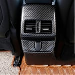 LYSHUI Style de Voiture arrière climatisation évent Cadre décoratif Bande de Garniture de Sortie d'air Accessoires intérieurs, pour Renault Koleos 2017 2018