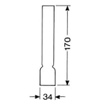 Lampeglass til parafinlampe 66112