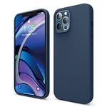 elago Liquid Silicone Case Designed for iPhone 12 Pro Max Case (6.7"), Premium Silicone, Full Body Protection : 3 Layer Shockproof Cover Case (Blue)