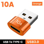 Olpg-Adaptateur Otg Usb 3.0 Vers Type C,Convertisseur Femelle Vers Mâle,Charge Rapide,Transfert De Données,Pour Macbook,Xiaomi,Samsung,10a - Type O Type-C To Usb 3.0