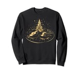 Christmas Music Vinyl Records Player Xmas Tree DJ Gifts Sweatshirt