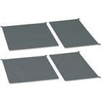 PEKA 300.0920.18 Lot de Tapis antidérapants pour Armoire de Cuisine Magic-Corner Standard KB 500 mm en Silicone Gris Noyer Argenté