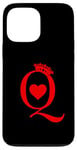 Coque pour iPhone 13 Pro Max Jeu de cartes à jouer Queen Of Hearts King Of Hearts