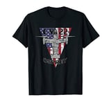 CV-22 Osprey Tilt-Rotor Military Airplane Patriotic Vintage T-Shirt