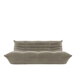 Ligne Roset - Togo Large Settee Without Arms, Fabric Cat. S Alcantara Dove Grey 4475 - Soffor