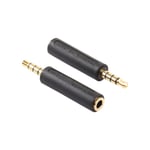 2 st OMTP till CTIA / CTIA till OMTP Headset Audio Adapter 3,5 mm hörlurskonverterare