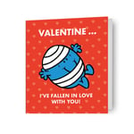 Valentine's Day Card Mr. Men & Little Miss Mr Bump I've Fallen In love With You