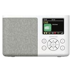 CR-M33DAB-W Kenwood CR-M33DAB-W Vit - Bärbar trådlös radio 1 x 2,3 W - FM/DAB+ tuner - Bluetooth 5,3 - 3,5 mm uttag - Batteritid