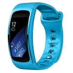 Vaaleansininen Silikonikelloranneke, Joka On Yhteensopiva Samsung Gear Fit2 Sm-R360:N Kanssa