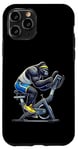 iPhone 11 Pro Gorilla on Exercise Bike Gym Fitness Workout Training Case