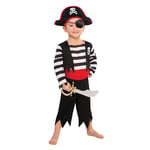 amscan CAT01 - Costume Pirate Enfant 3-4 ans