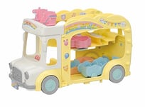 Sylvanian Families - 5744 Rainbow Fun Nursery Bus - Dollhouse Playsets