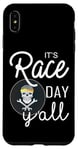 Coque pour iPhone XS Max Citation It's Race Day Yall Car Racing Dirt Road Track Racing