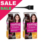 L'Oreal Casting Creme Gloss 418 Choco Mocha Hair Color 2-Pack