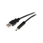 Com Câble d'alimentation usb vers prise cc de 2 m - Cordon usb vers connecteur Type h 3,4 mm 5V - 2 m - Male connector / Male connector - usb a